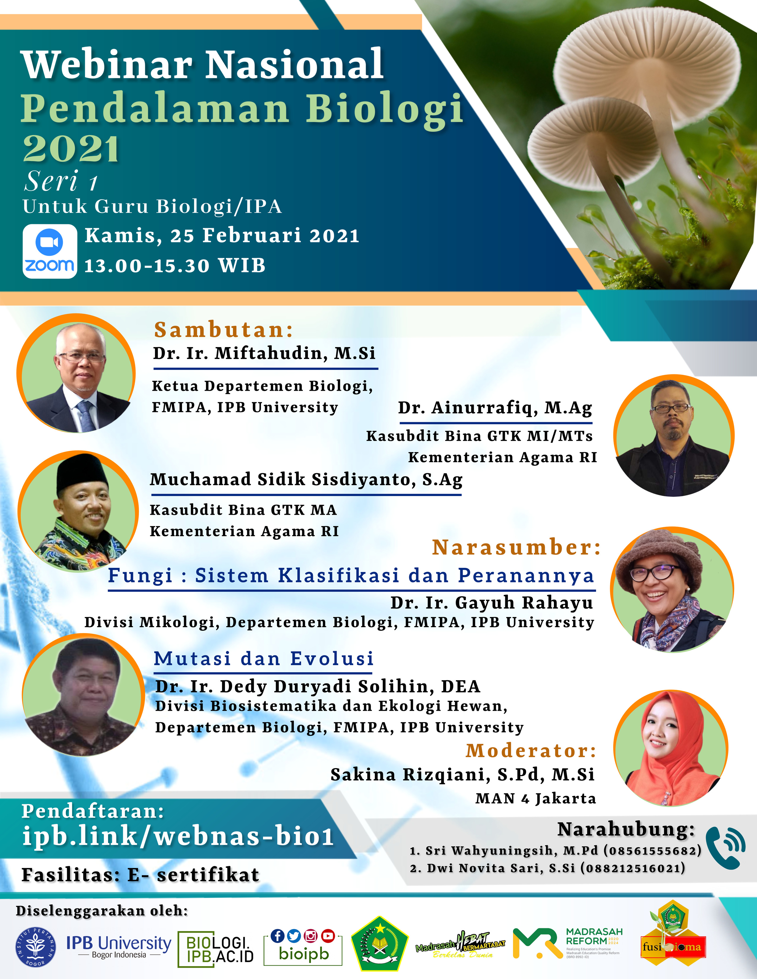 Webinar Nasional Pendalaman Biologi 2021 Seri 1